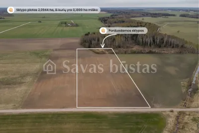 Parduodamas 209.44 a sklypas Pakruojo rajone, Minelgių k.
