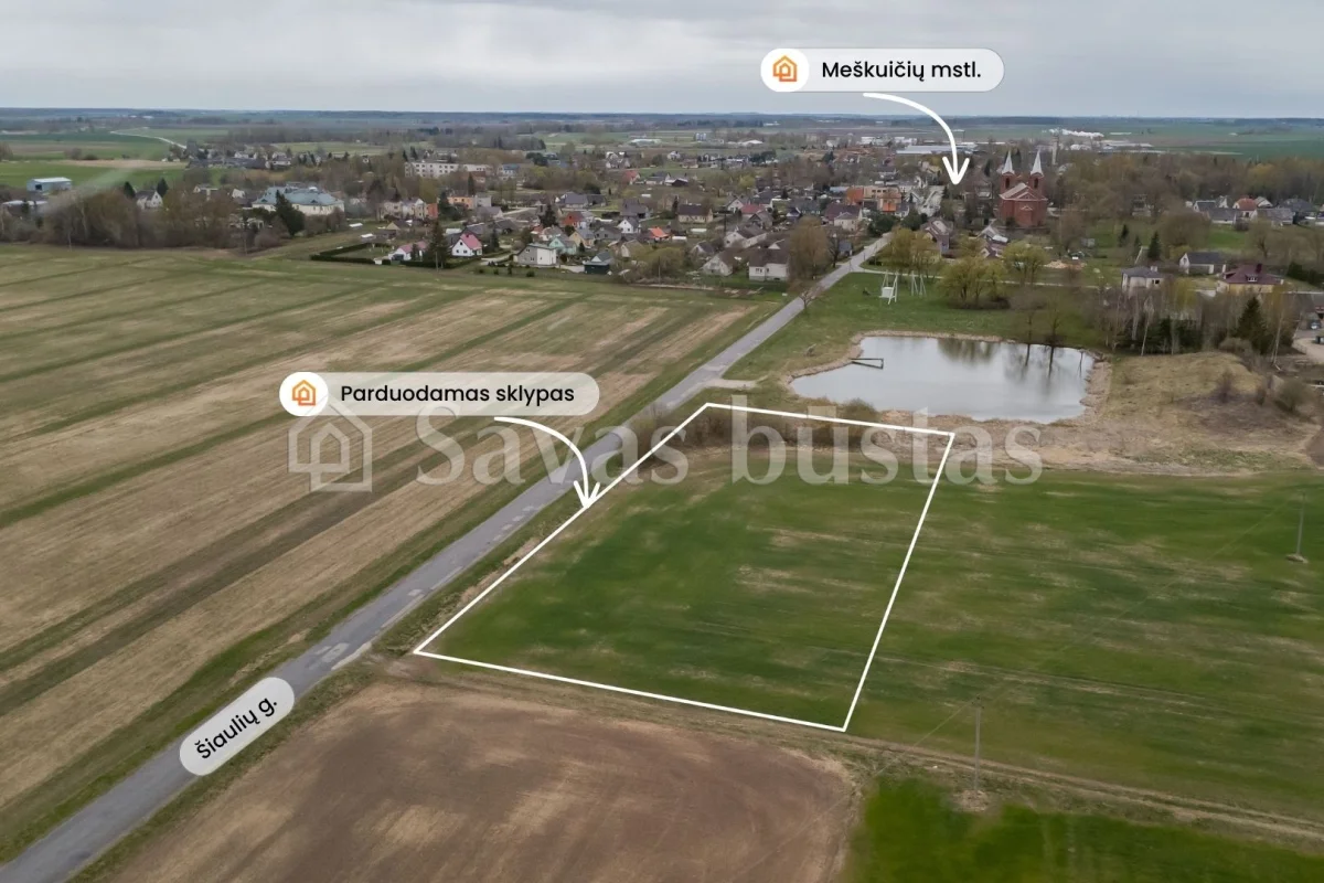 Parduodamas 46.5 a sklypas Šiaulių rajone, Šiaulių g.