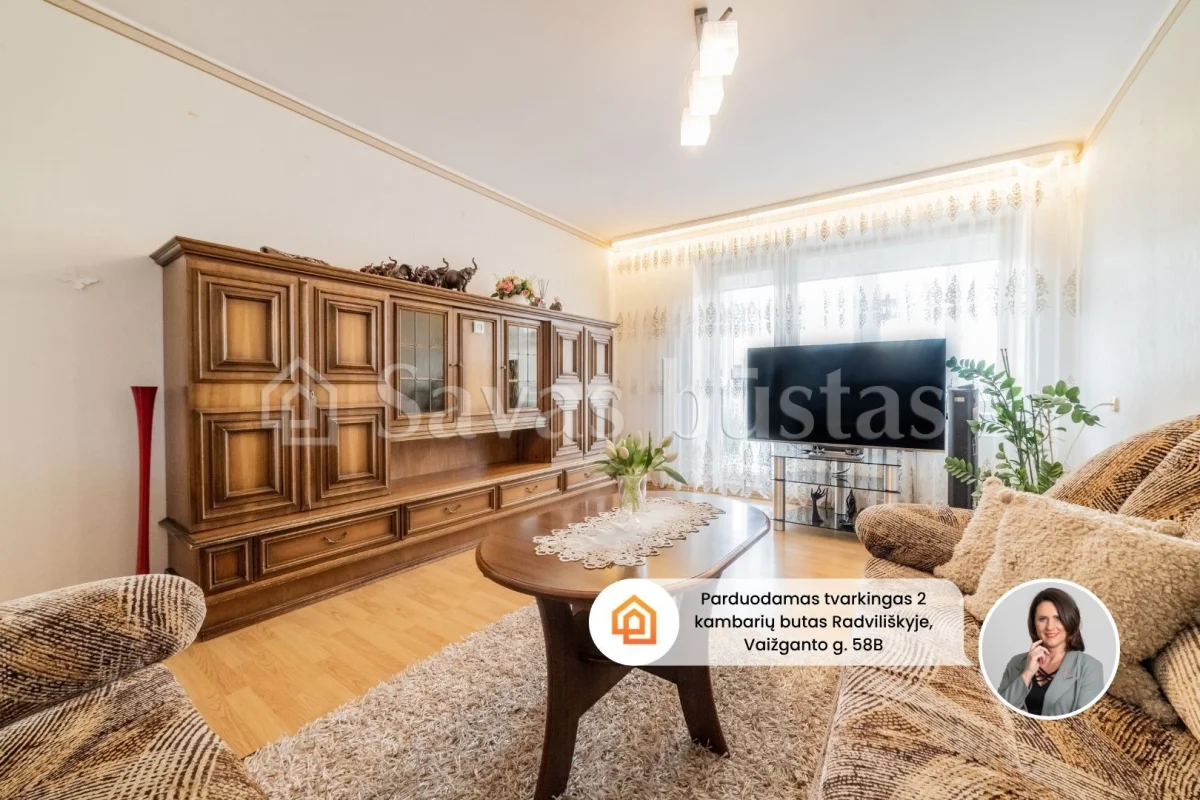 Parduodamas 2 kambarių butas Radviliškio rajone, Vaižganto g.