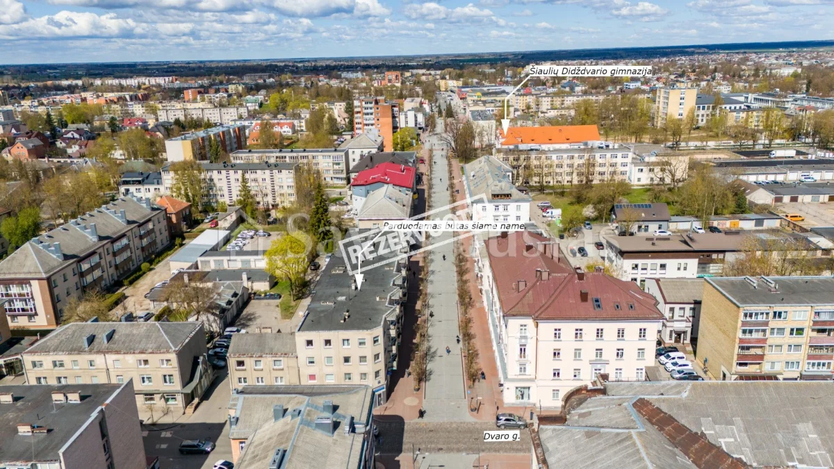 Parduodamas 1 kambarių butas Šiauliuose, Vilniaus g.