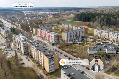 Parduodamas 3 kambarių butas Šiaulių rajone, Kuršėnų m.