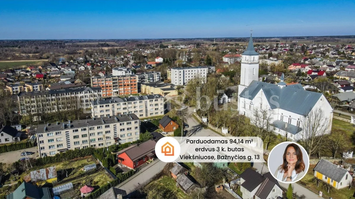 Parduodamas 3 kambarių butas Mažeikių rajone, Bažnyčios g.