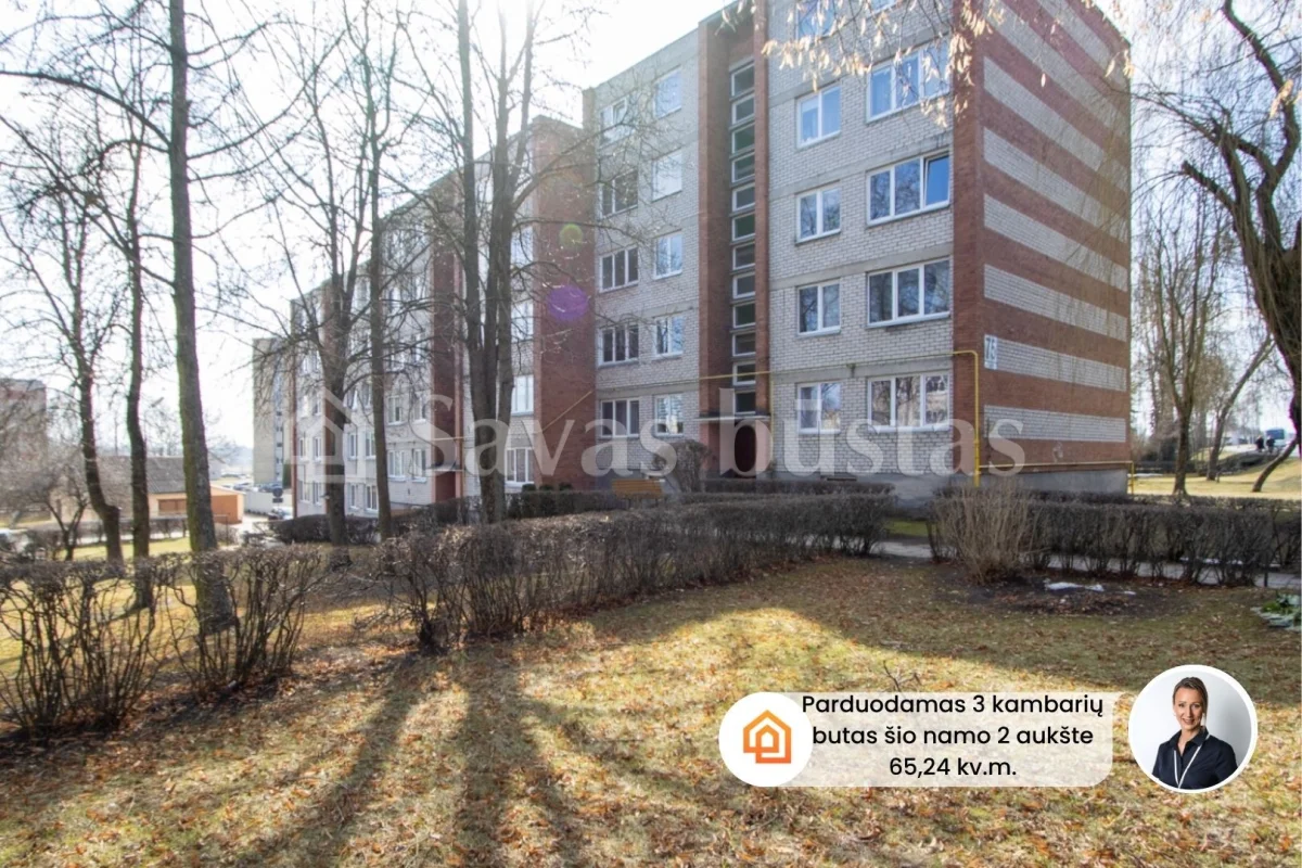 Parduodamas 3 kambarių butas Kėdainių rajone, J. Basanavičiaus g.