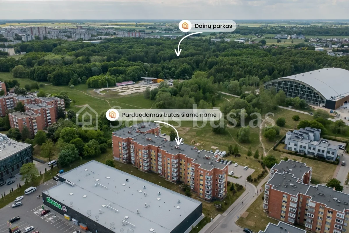 Parduodamas 2 kambarių butas Šiauliuose, Paukščių tak.