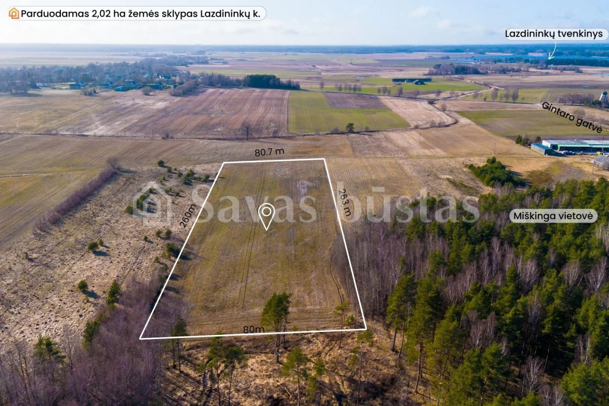 Parduodamas 202 a sklypas Kretingos rajone, Gintaro gatvė 17 A