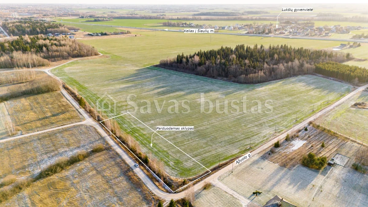 Parduodamas 43.5 a sklypas Šiaulių rajone, Lukšių k.