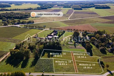 Parduodamas 16.63 a sklypas Mažeikių rajone, Miškelio g. (nuotrauka 2)