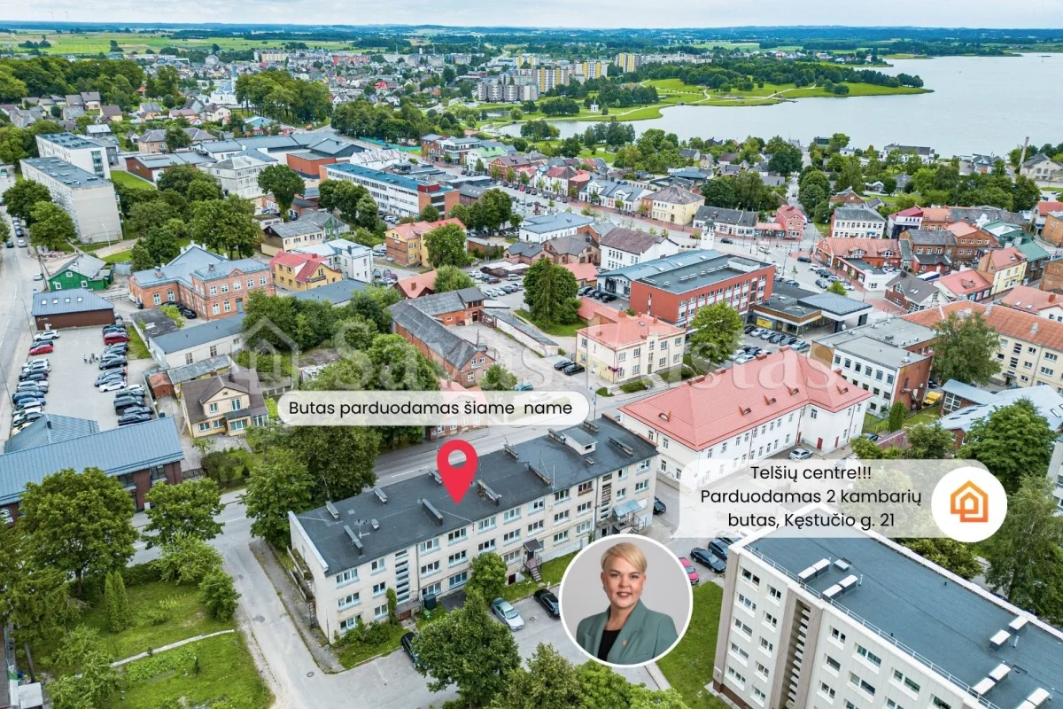 Parduodamas 2 kambarių butas Telšių rajone, Telšių m.