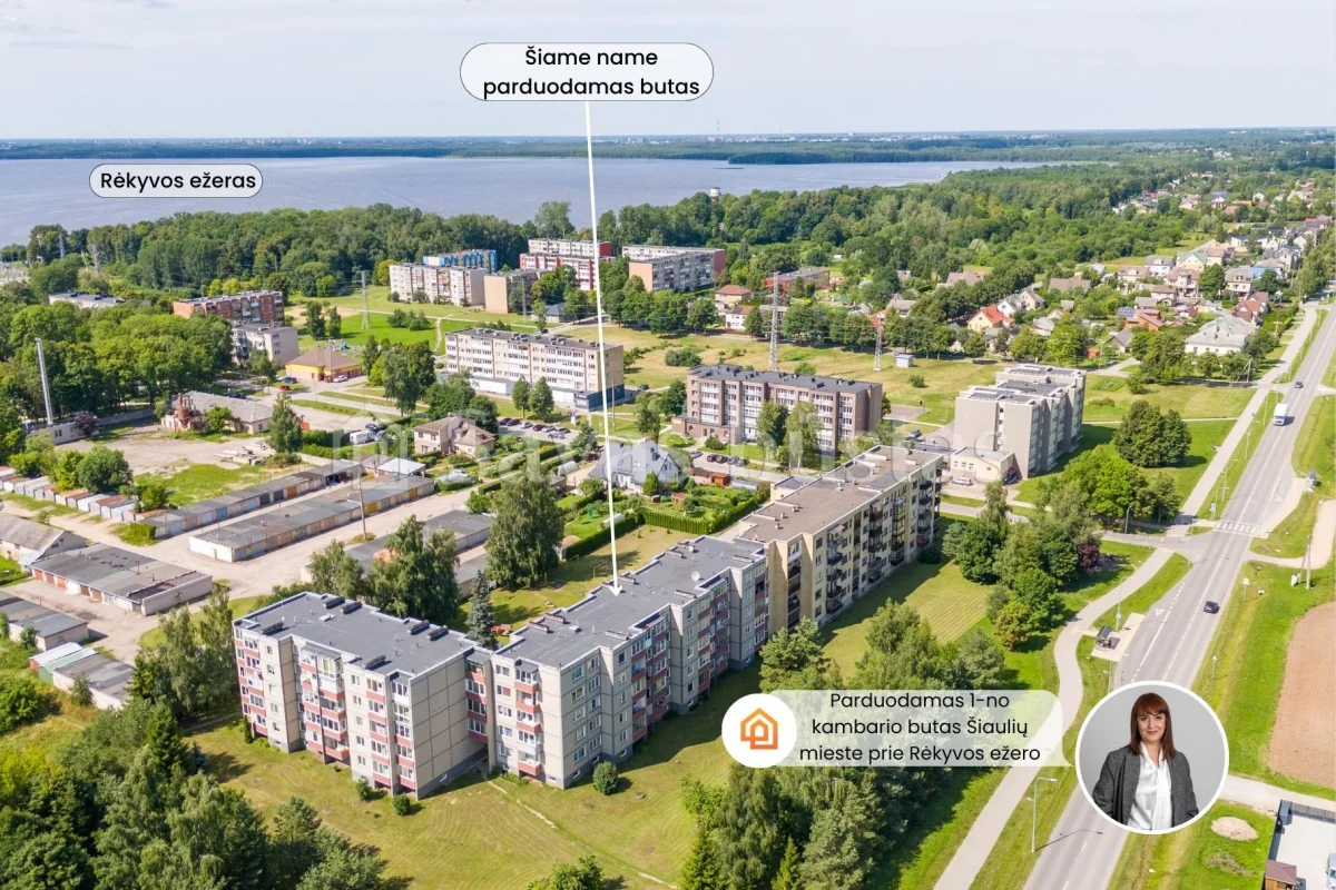 Parduodamas 1 kambarių butas Šiauliuose, Energetikų g.