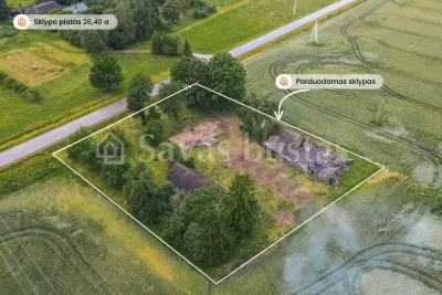 Parduodamas 26.4 a sklypas Mažeikių rajone, Liūliškių k. (nuotrauka 2)