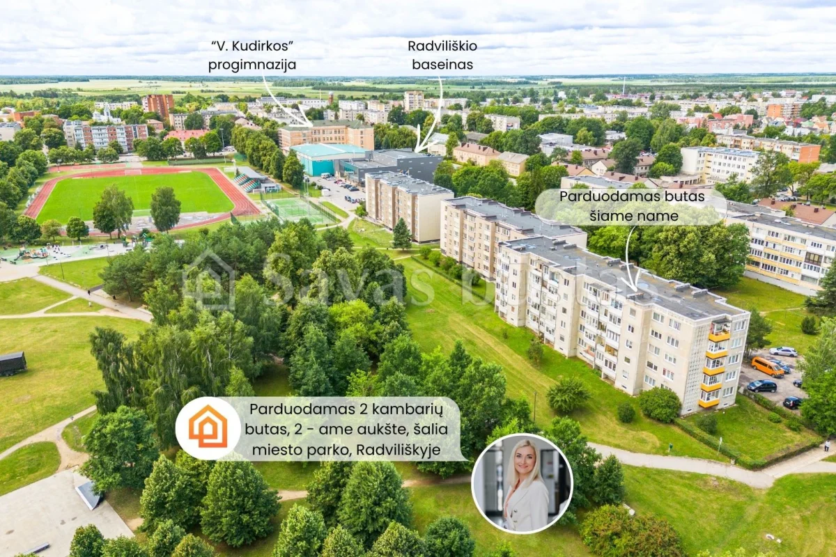 Parduodamas 2 kambarių butas Radviliškio rajone, V. Kudirkos g.