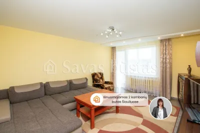 Nuomojamas 2 kambarių butas Šiauliuose, Radviliškio g.